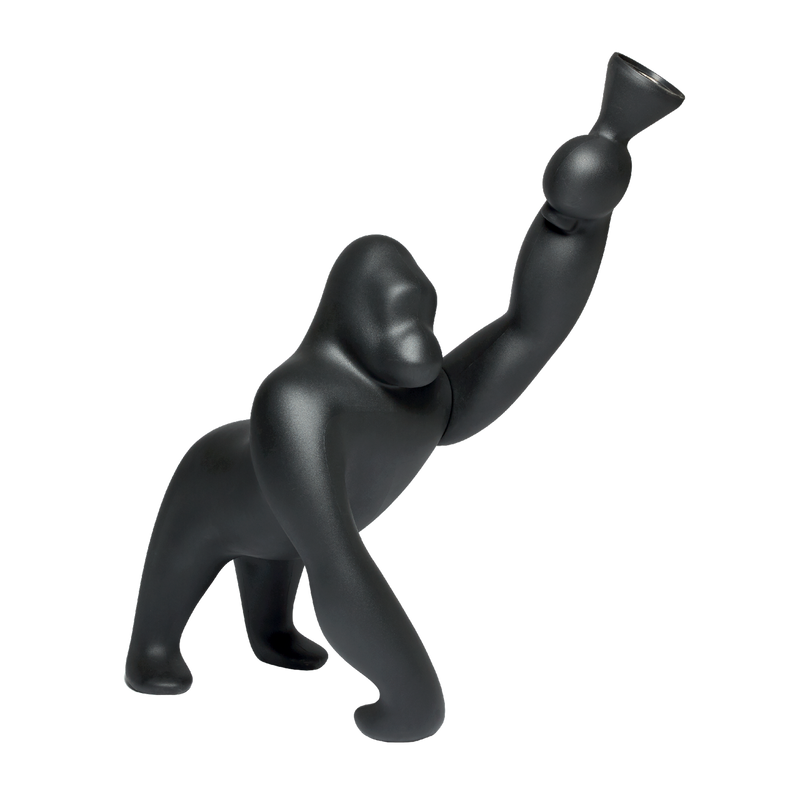 Qeeboo Kong XS Black Ape Table Lamp, Stefano Giovannoni