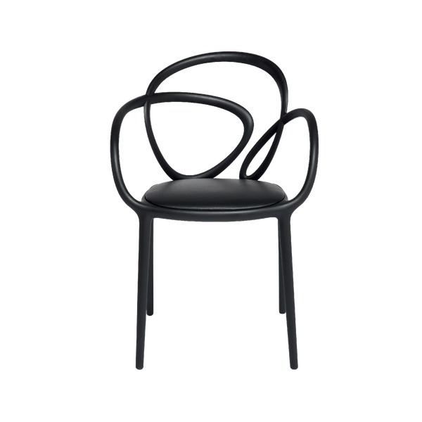 Black Loop Padded Armchair