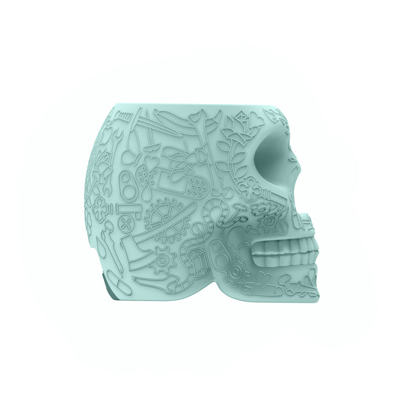 Blue Mexico Skull Mini Power Bank Charger