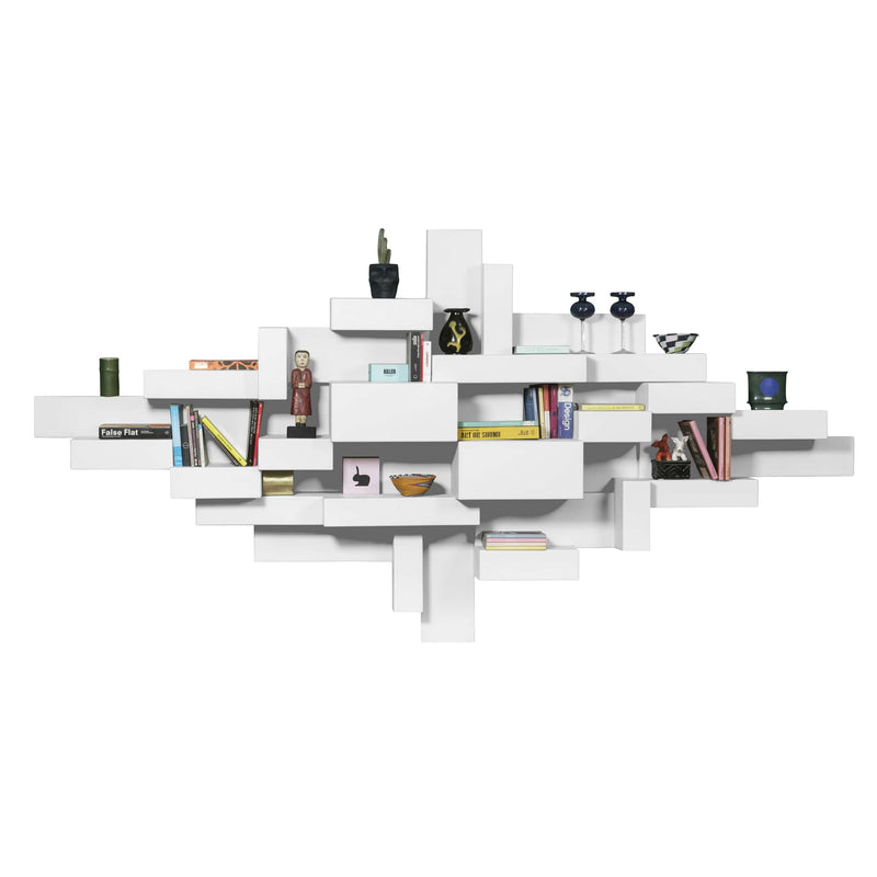 White Primitive Bookshelf