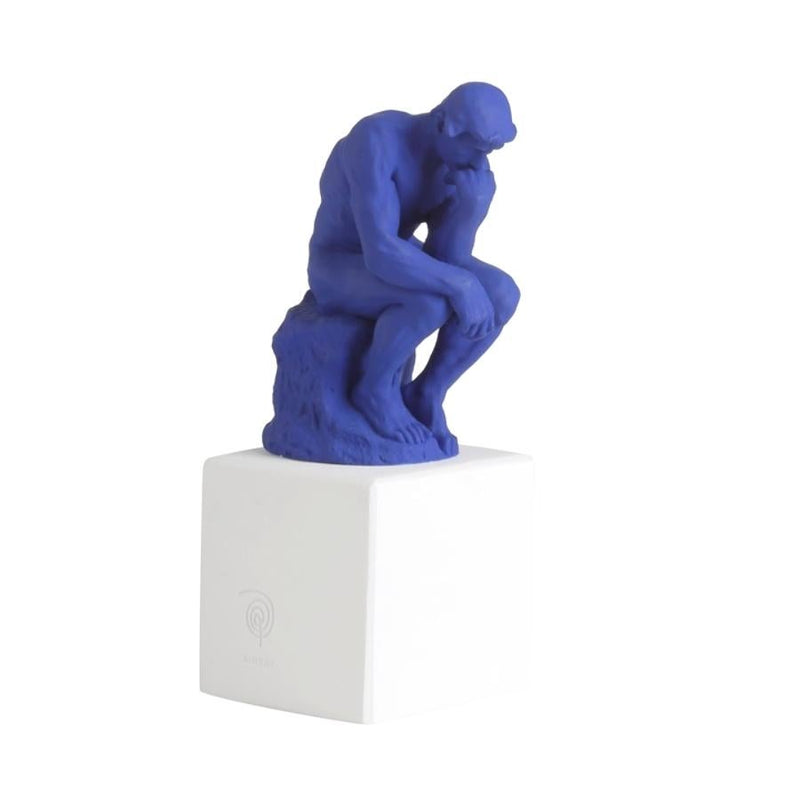 The Thinker Statue in Blue