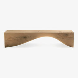 Curve 94" Raw Cedar Bench