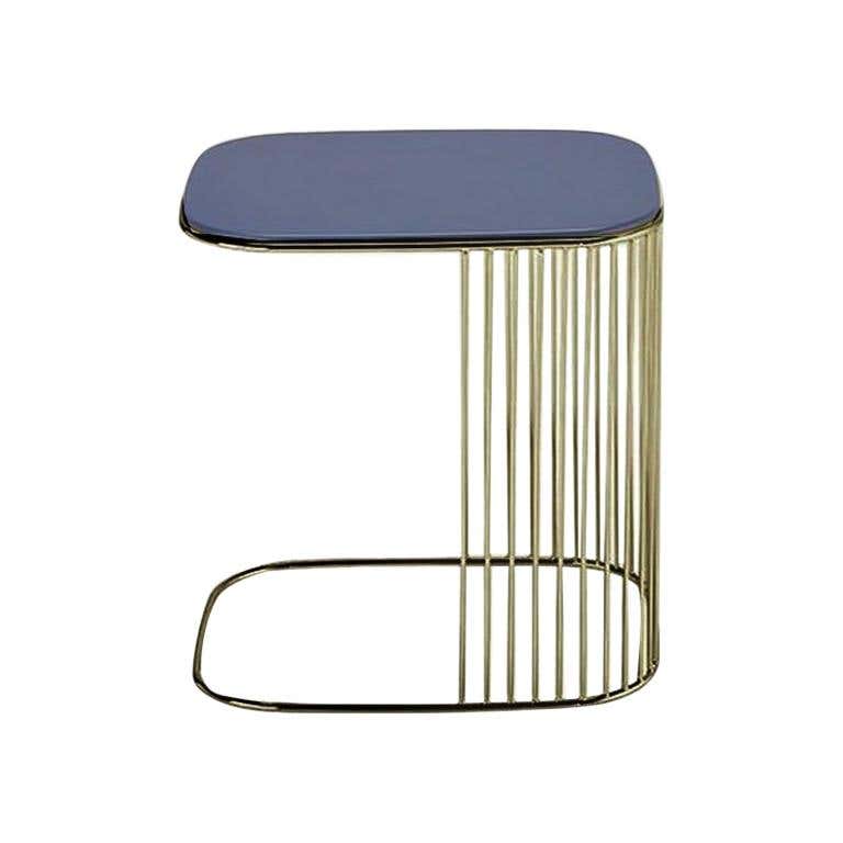 Comb Blue Frame Side Table