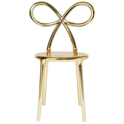 Gold Metal Ribbon Chair