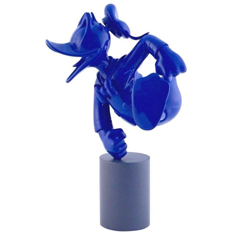 Donald Duck Monochrome Blue Pop Sculpture Figurine