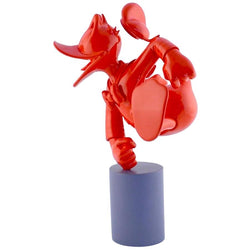 Donald Duck Monochrome Red Pop Sculpture Figurine