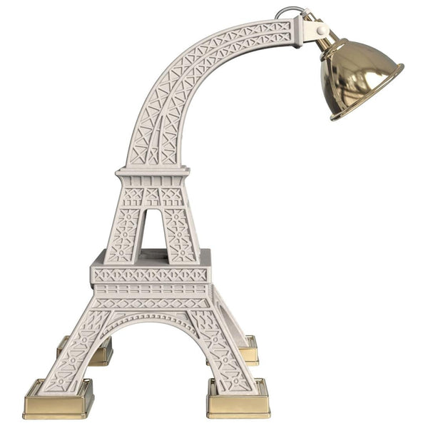 Paris Eiffel Tower White Table Lamp