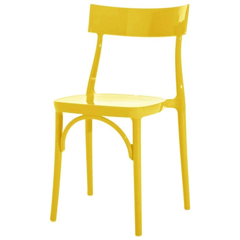 Milani, Glossy Yellow Polycarbonate Dining Chair