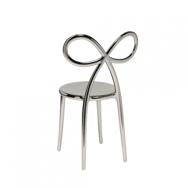 Silver Ribbon Chair Metal