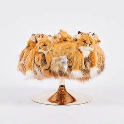 Golden Fox Pouf Trompette