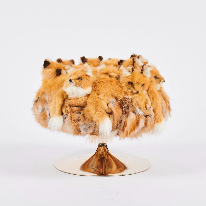 Golden Fox Pouf Trompette