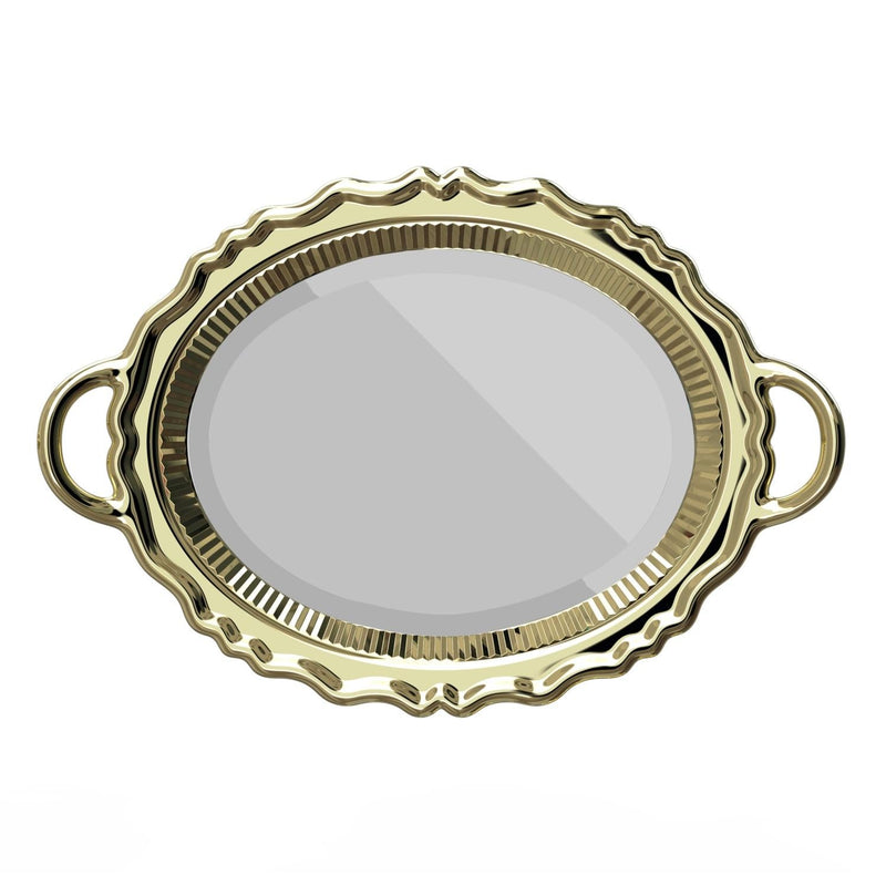 Gold Metal Finish Plateau Mirror