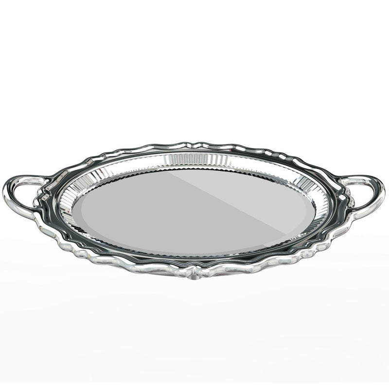 Silver Metal Finish Plateau Mirror