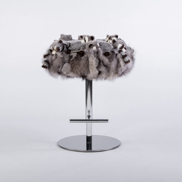 Fluffy Raccoon Bar Stool