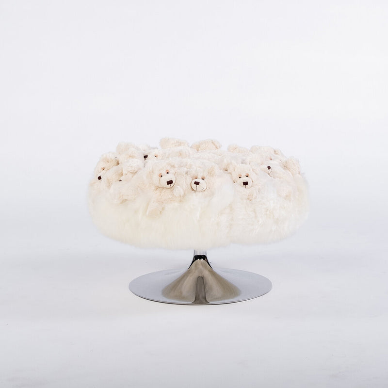 Sleeping Bear Mini Pouf Trompette