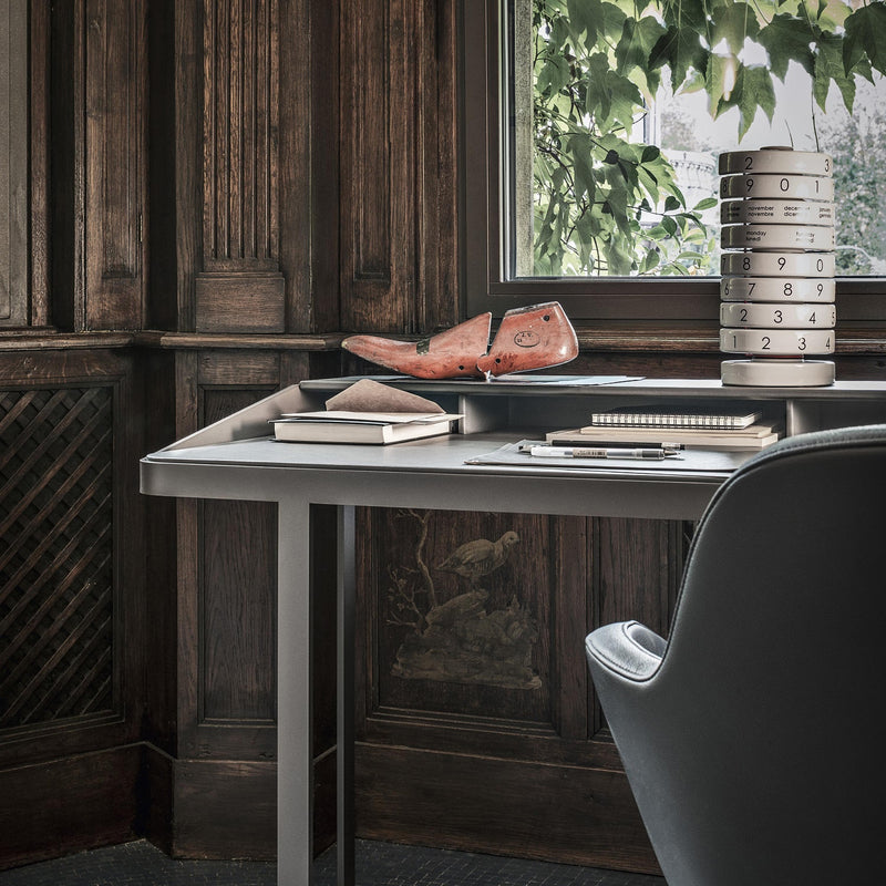 Twain Blue Leather Desk