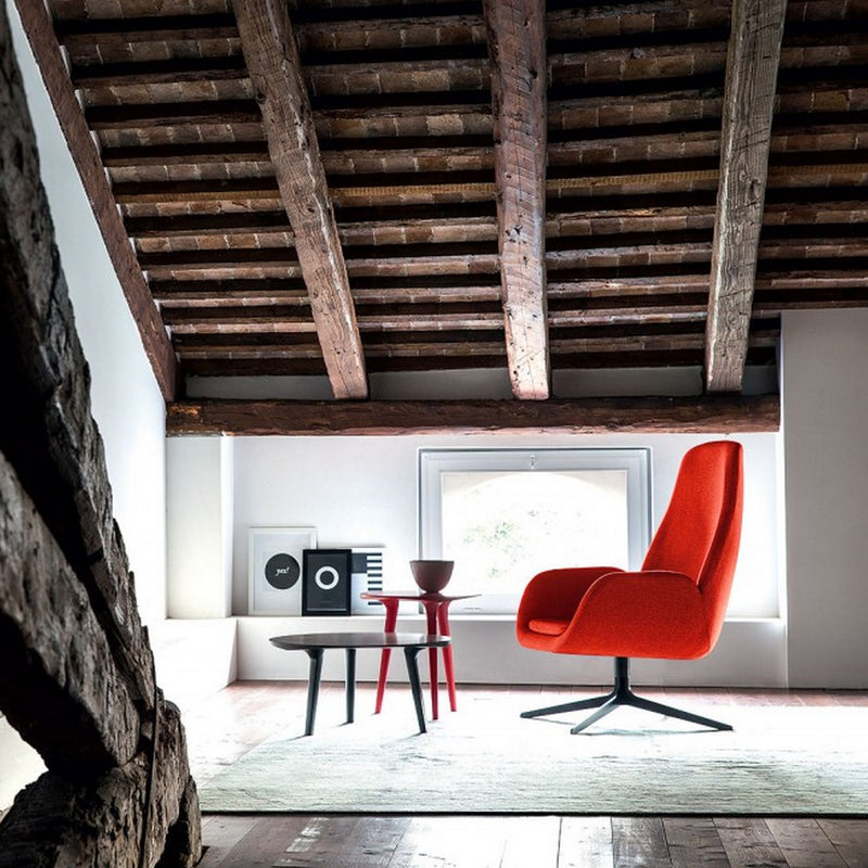 Red Mysa Lounge Chair