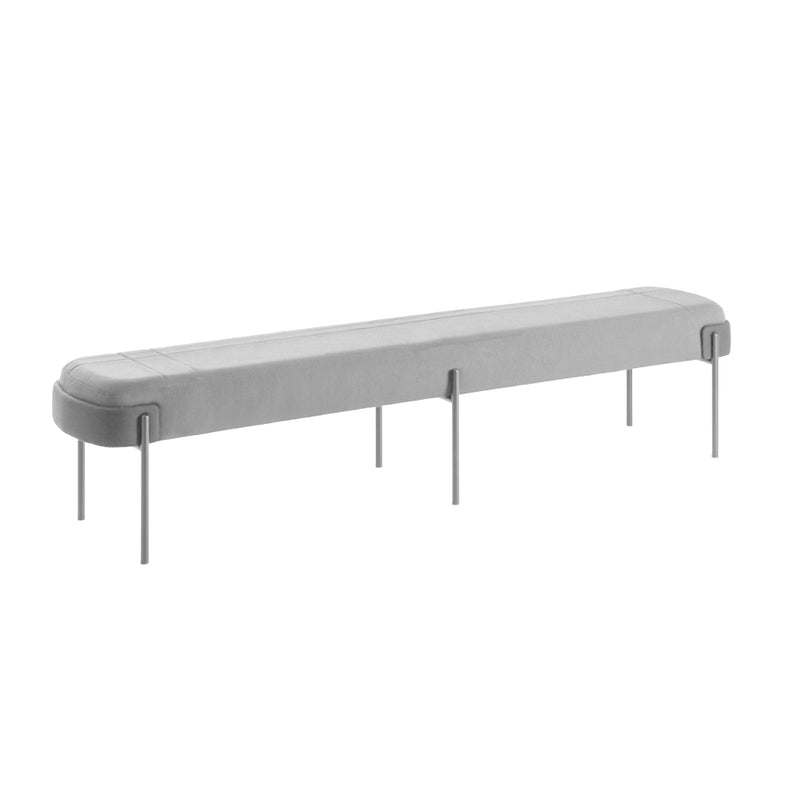 Wam Grey Long Bench