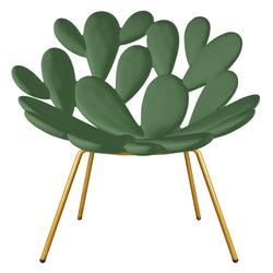 Green & Brass Outdoor Cactus Chair