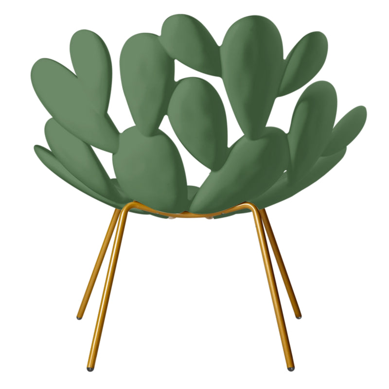 Green & Brass Outdoor Cactus Chair