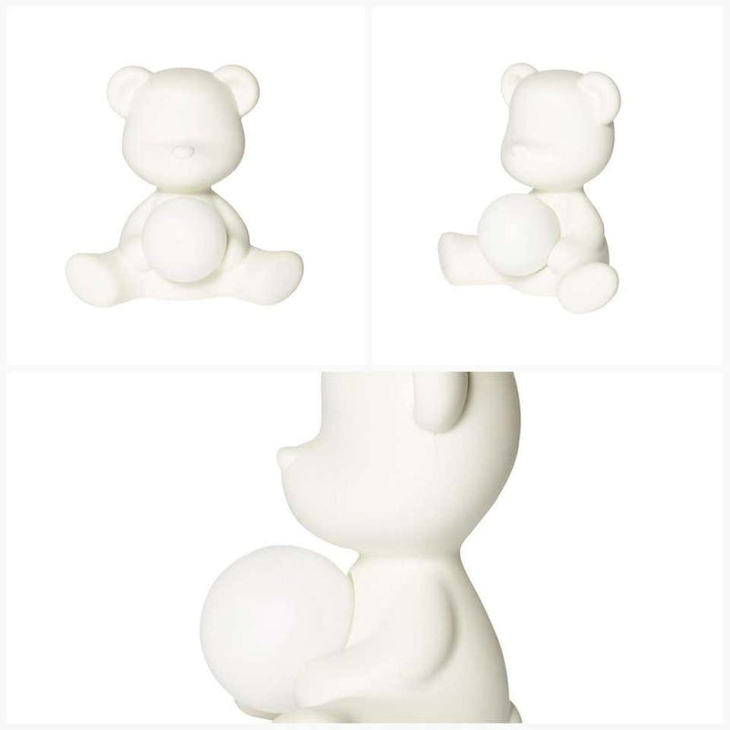 White Teddy Bear Lamp LED Rechargeable