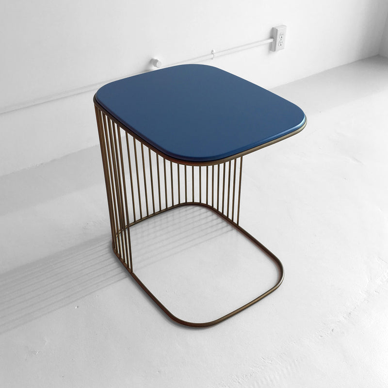 Comb Blue Frame Side Table