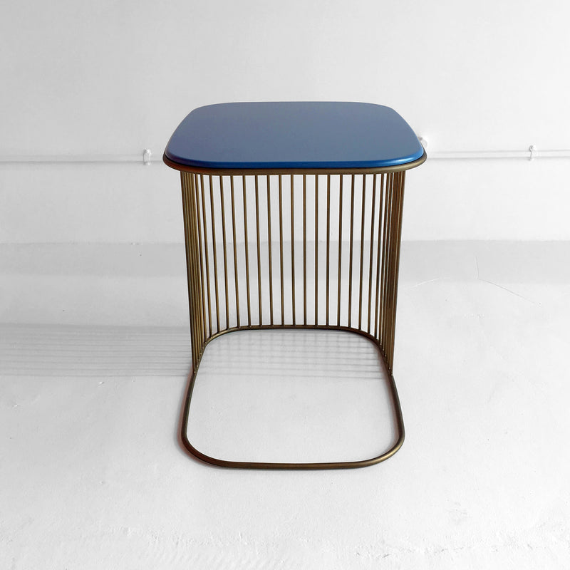 Comb Blue Frame Side Table