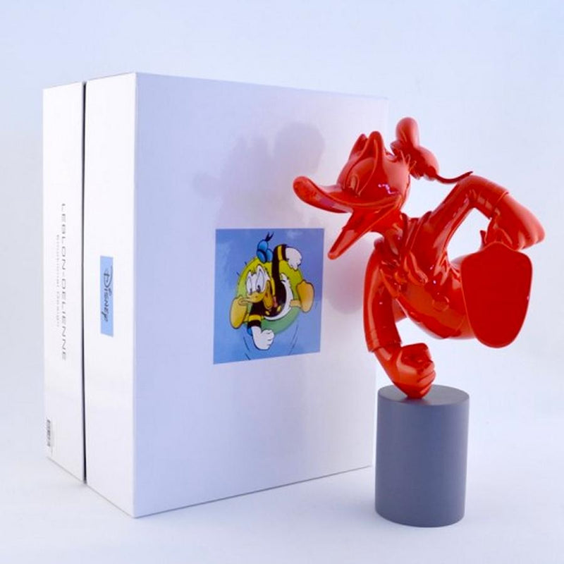 Donald Duck Monochrome Red Pop Sculpture Figurine