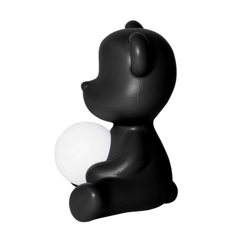 Black Teddy Bear Lamp LED Rechargeable