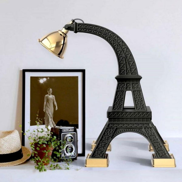 Paris Eiffel Tower Black Table Lamp