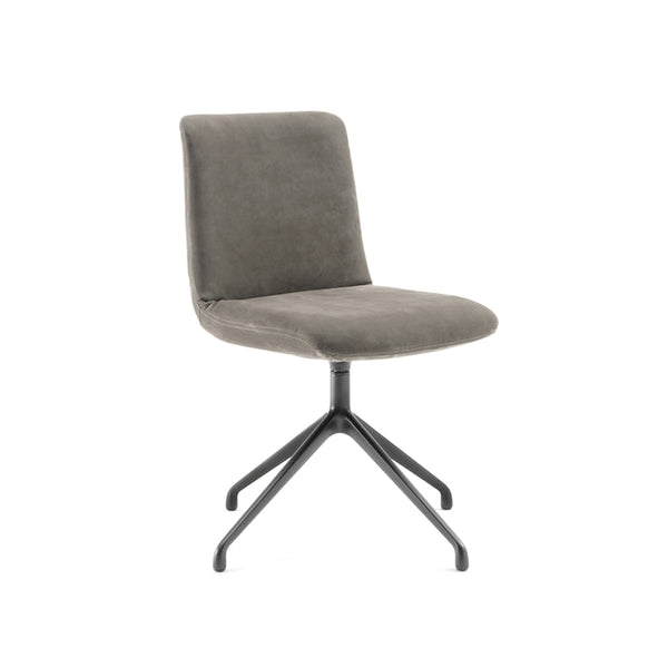 Grey Suede Dining Chair