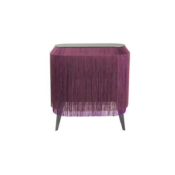 Bordeaux Fringe Side Table / Nighstand