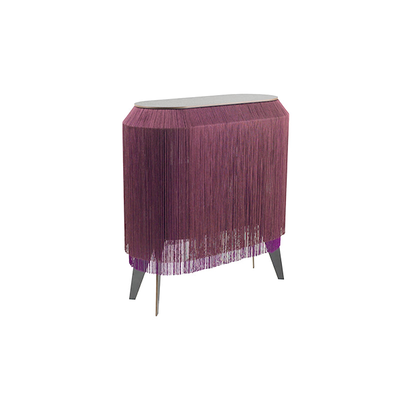 Bordeaux Fringe Side Table / Nighstand