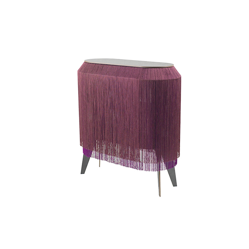 Bordeaux Fringe Side Table / Nighstand