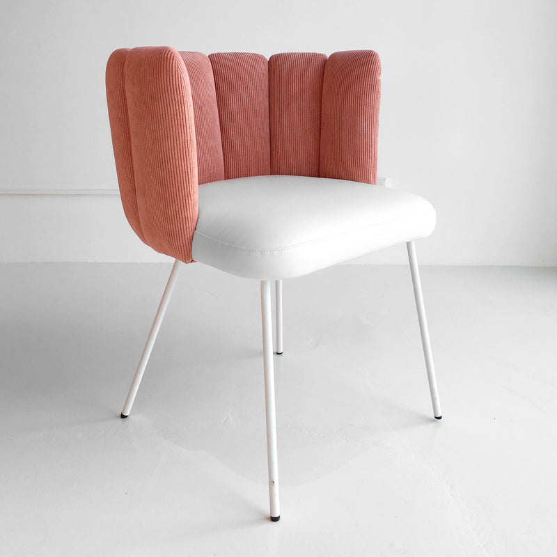 Pink Gaia Velvet Dining Armchair