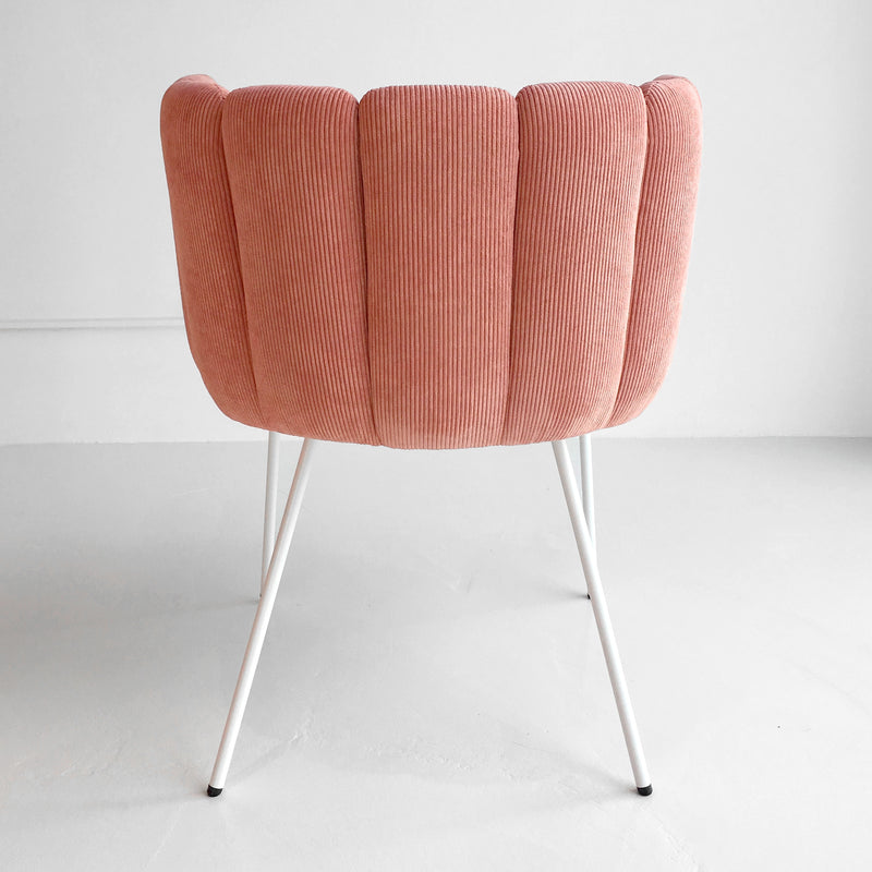 Pink Gaia Velvet Dining Armchair