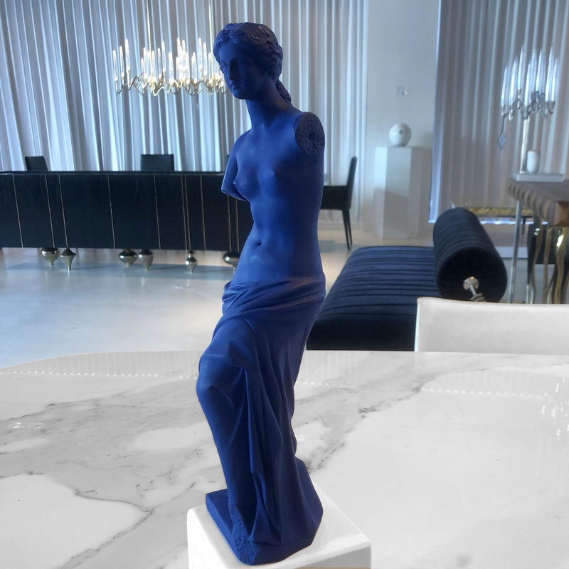 Venus De Milo Statue in Blue