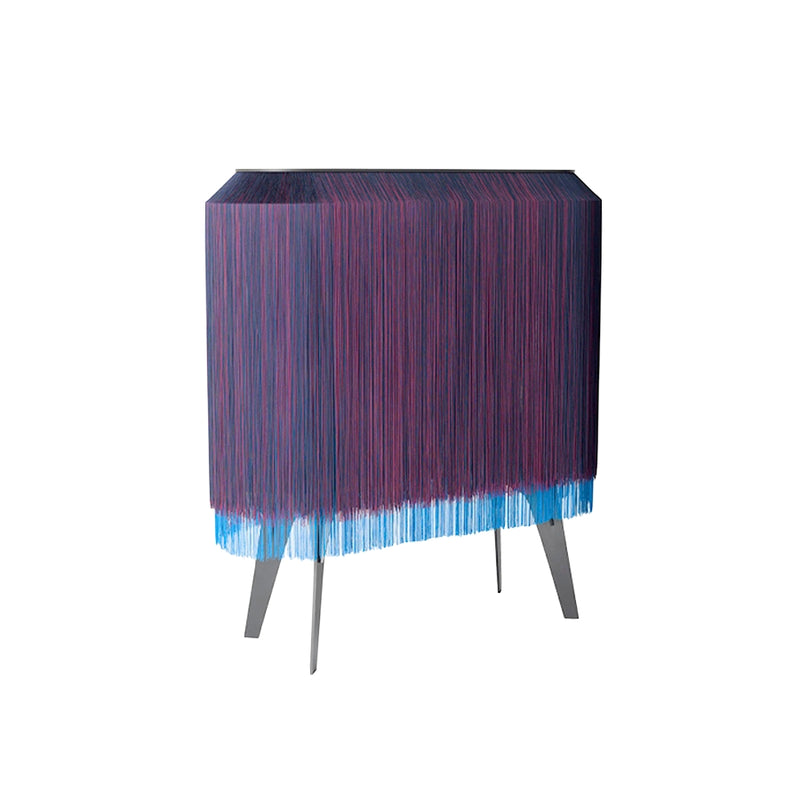 Blue Fringe Bar / Cabinet Large