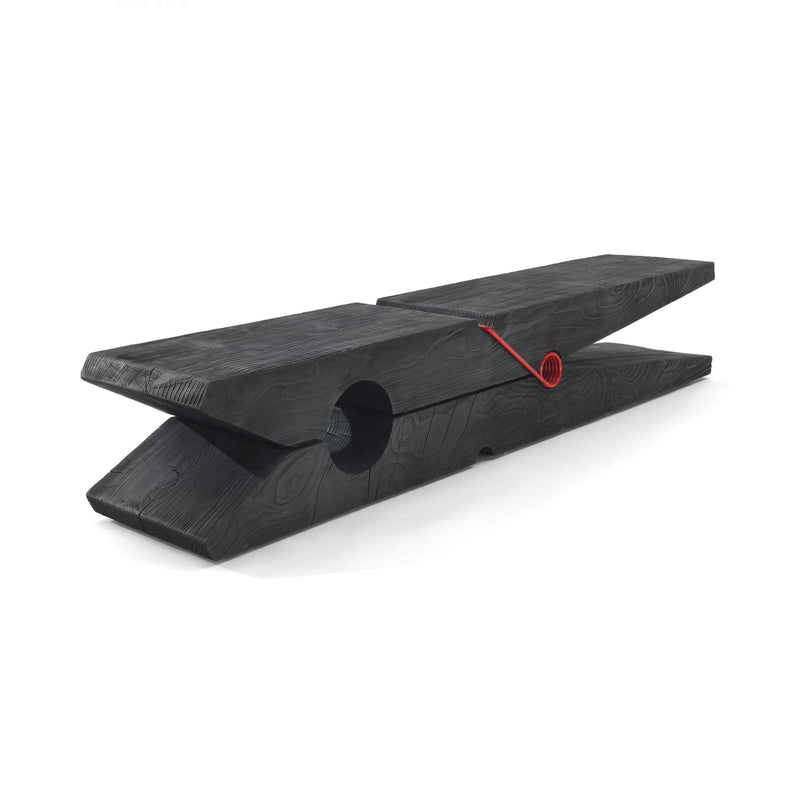 Black Molletta Cedar Vulcano Bench