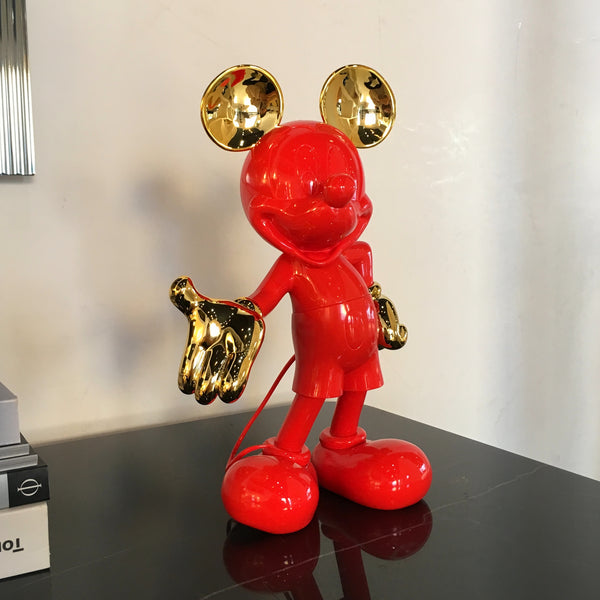 Mickey Bi-color Figurine Red & Gold