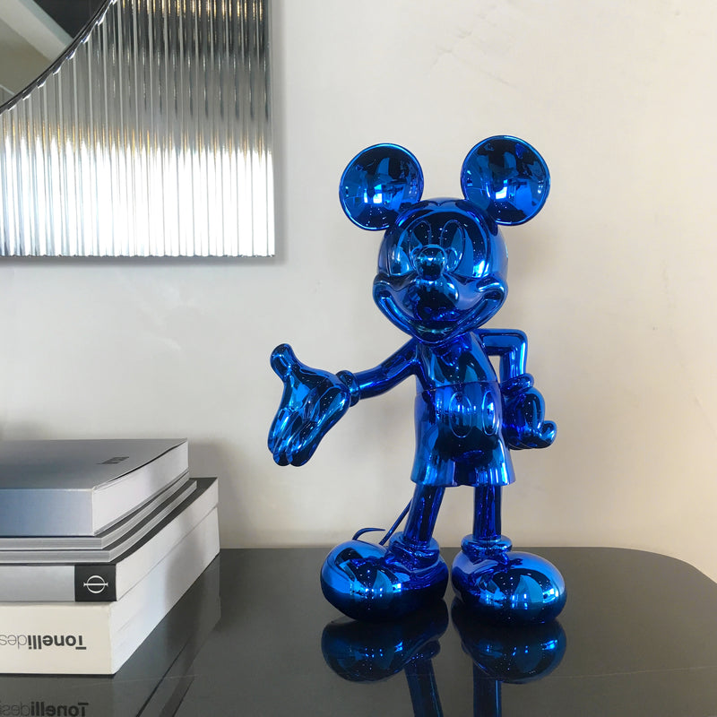 Mickey, Metallic Figurine Blue