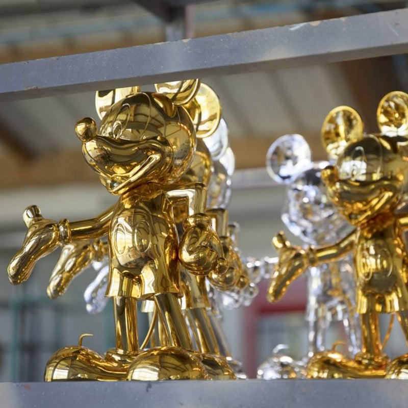 Mickey, Metallic Figurine Gold