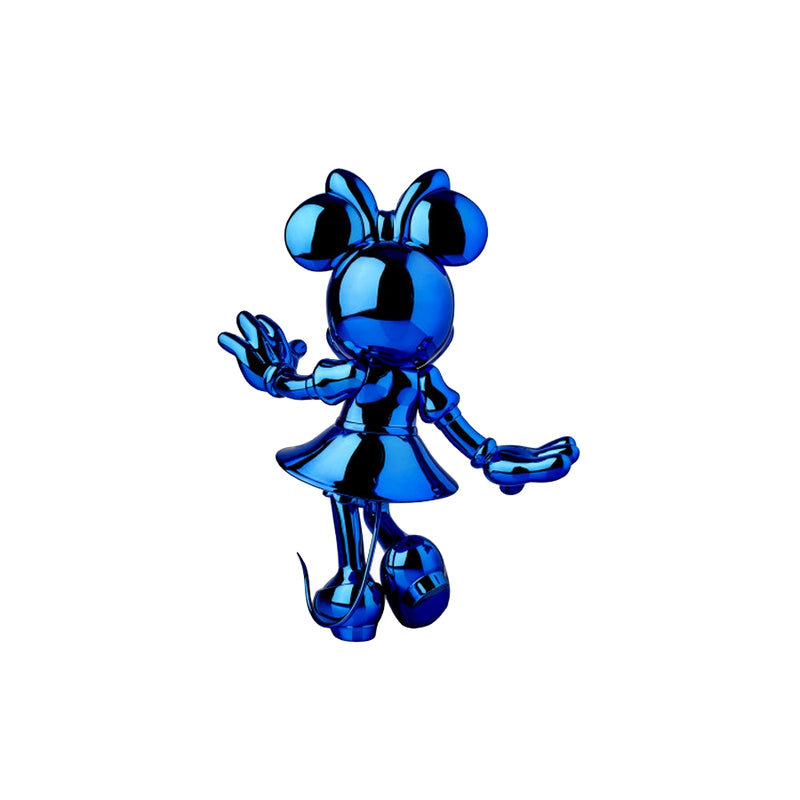 Minnie, Metallic Figurine Blue