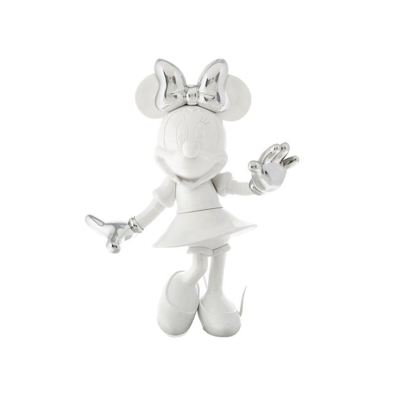 Minnie, Bi-color Figurine White & Silver