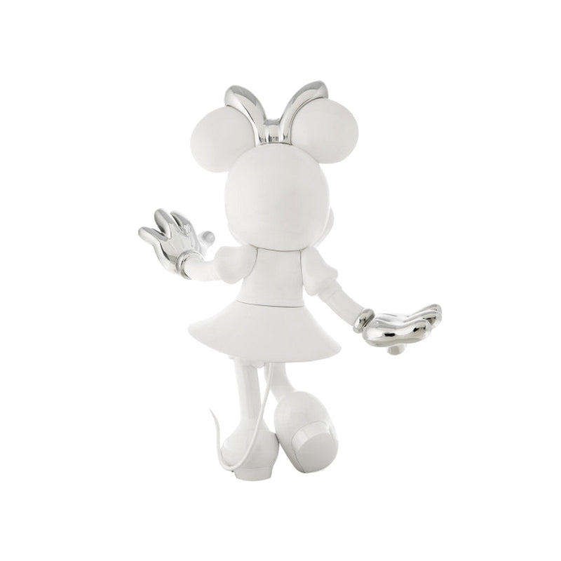 Minnie, Bi-color Figurine White & Silver