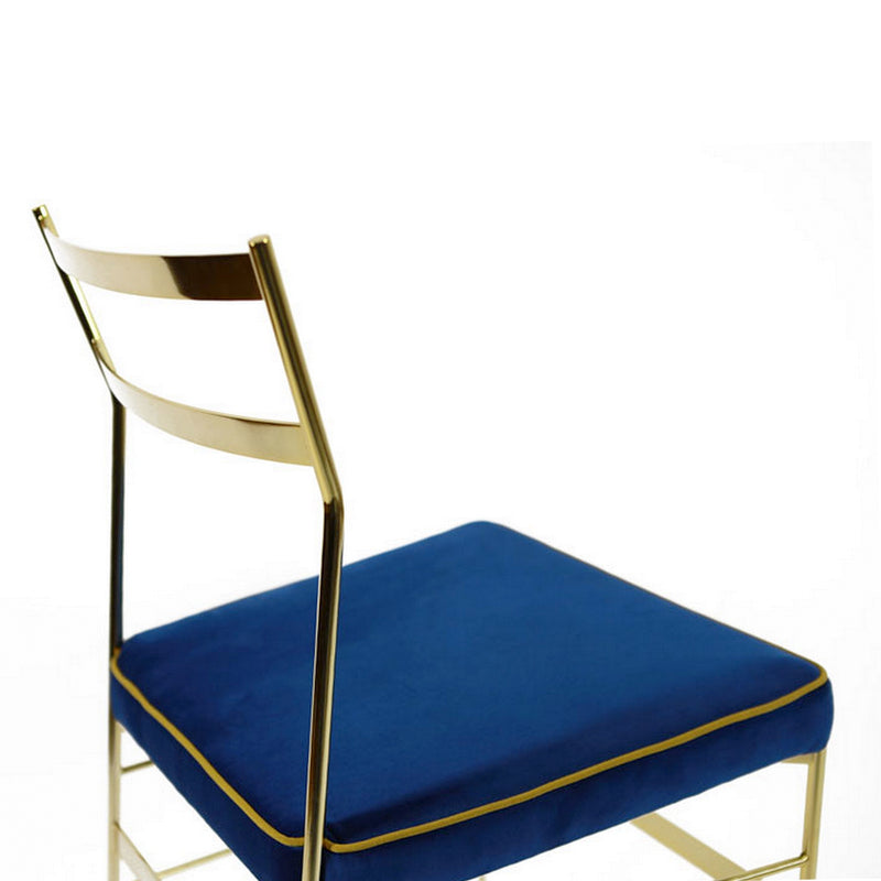 Velvet Dining Chair Blue