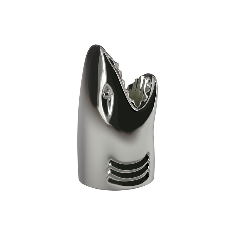 Killer Metallic Silver Shark Umbrella Stand