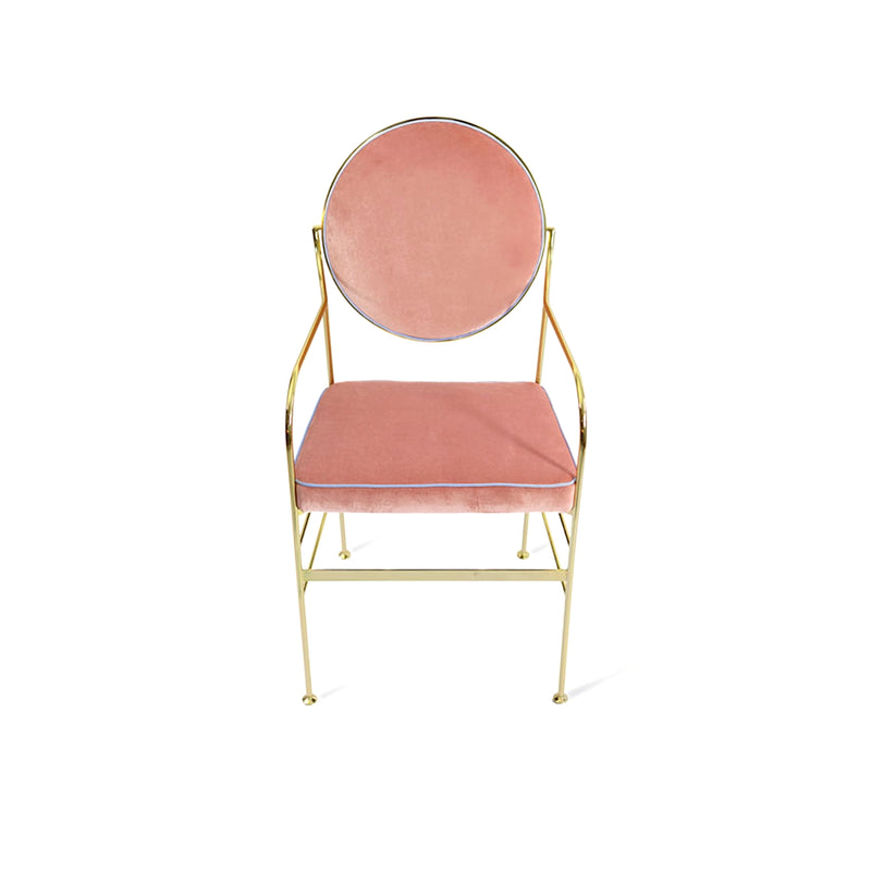 Pink Velvet Dining Chair