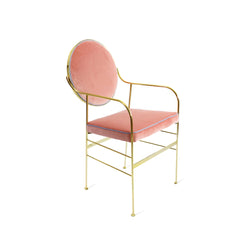 Pink Velvet Dining Chair