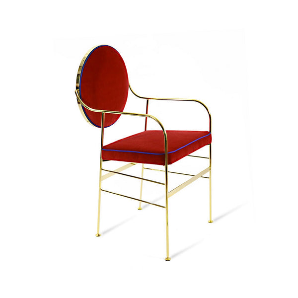 Red Velvet Dining Chair